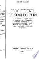 L'Occident et son destin