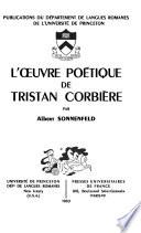 L'oeuvre poétique de Tristan Corbière