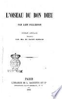 L'oiseau du bon dieu roman anglais par lady Fullerton