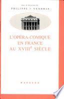 L'Opéra-comique en France au XVIIIe siècle
