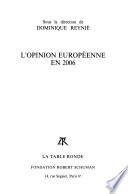 L'opinion européenne en 2006