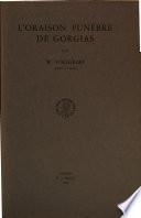 L'oraison Funebre De Gorgias