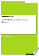L'oralité littérarisée chez Raymond Queneau