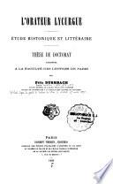 L'Orateur Lycurgue