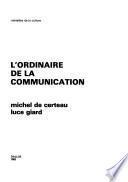 L'ordinaire de la communication