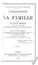 L'organisation de la famille