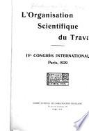 L'organisation scientifique du travail