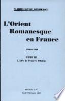L'Orient romanesque en France