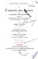 L'origine des Aryens et l'homme préhistorique