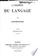 L'origine du langage