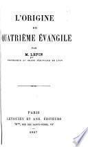 L'origine du quatrième Évangile