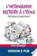 L'orthographe rectifiée à l'école
