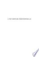 L'Ouverture émotionelle