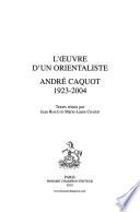 L'œuvre d'un orientaliste