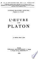 L'Œuvre de Platon