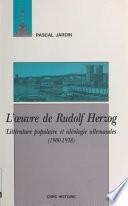 L'œuvre de Rudolf Herzog