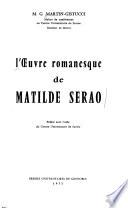 L'œuvre romanesque de Matilde Serao