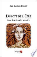 L'unicité de l'Être