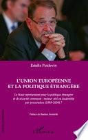 L'Union Européenne et la politique étrangère