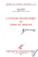 L'Univers dramatique de Tirso de Molina