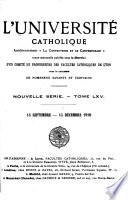 L'Université catholique ...