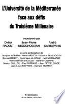 L'Université de la Méditerranée face aux défis du troisième millénaire