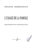 L'usage de la parole