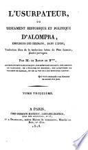 L'usurpateur, ou testament historique et politique d'Alompra,...