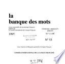 La Banque des mots