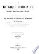 La Belgique judiciaire