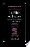 La Bible en France