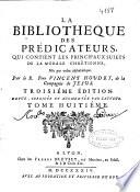 La bibliotheque des prédicateurs