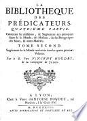 La bibliothèque des prédicateurs, qui contient les principaux sujets de la morale chrétienne