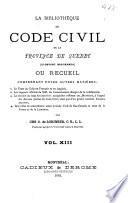 La Bibliotheque du Code civil de la province de Quebec