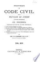 La Bibliotheque du Code civil de la province de Quebec