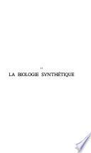La biologie synthétique