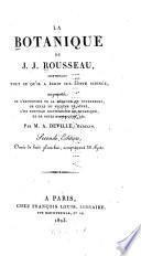 La botanique de J.J. Rousseau