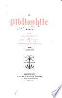 La bulletin du bibliophile Belge