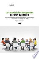 La capacité de changement de l'État québécois
