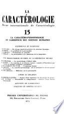 La Caractérologie