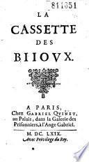 La Cassette des biioux [par A. Torché. Ep. déd. à Mme de Montespan signée D. T.]