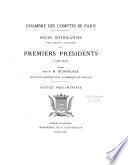 La Chambre des Comptes de Paris