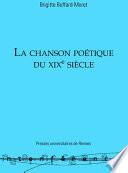 La chanson poétique du XIXe siècle