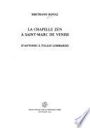 La chapelle Zen à Saint-Marc de Venise