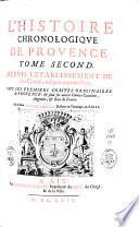 La chorographie ou description de Provence et l'histoire chronologique du mesme pays
