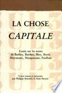 La Chose capitale