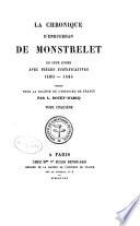 La chronique d'Enguerran de Monstrelet