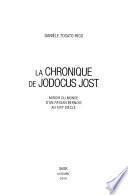La chronique de Jodocus Jost