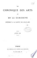 La chronique des arts et de la curiosite
