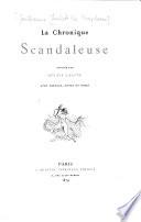 La chronique scandaleuse
